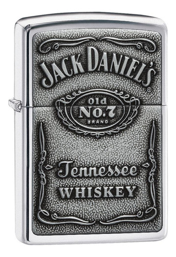 Encendedor Zippo Jack Daniels Plateado + Regalo