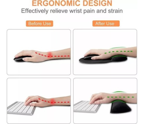 Mouse Pads Y Ergonomico Alfombrilla Teclado Reposamuñecas