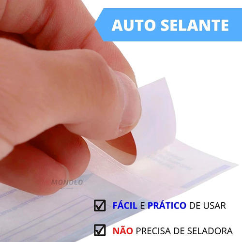Imagem 3 de 10 de 100 Envelopes P/ Esterilização Alicate Autoclave 9cm X 23cm