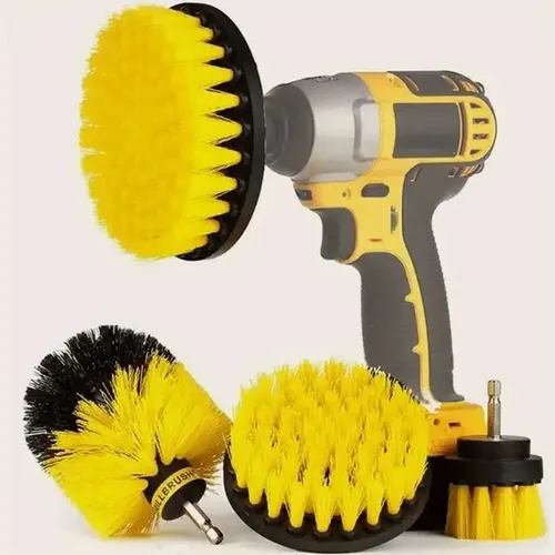Kit Limpieza 4 Cepillos Para Taladro Pulidora