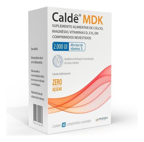Calde Mdk 2.000ui Com 30 Comprimidos Sabor Neutro