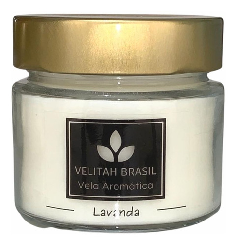 Imagem 1 de 4 de Vela Aromática Premium Lavanda 140g 30h Aromatizada Perfuma
