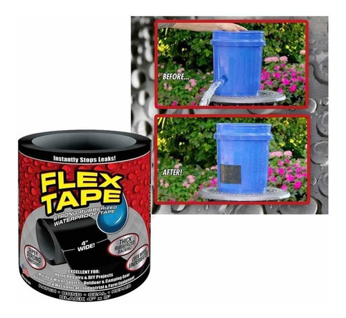 Flaxe Tape Cinta Súper Adherente Aprueba De Agua