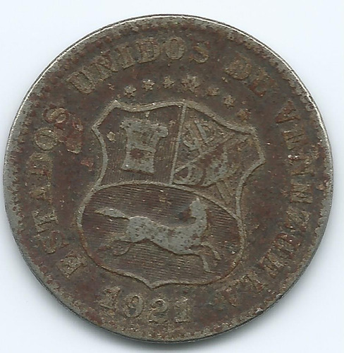 Moneda 5 Céntimos De 1921 ( Puya Escasa )