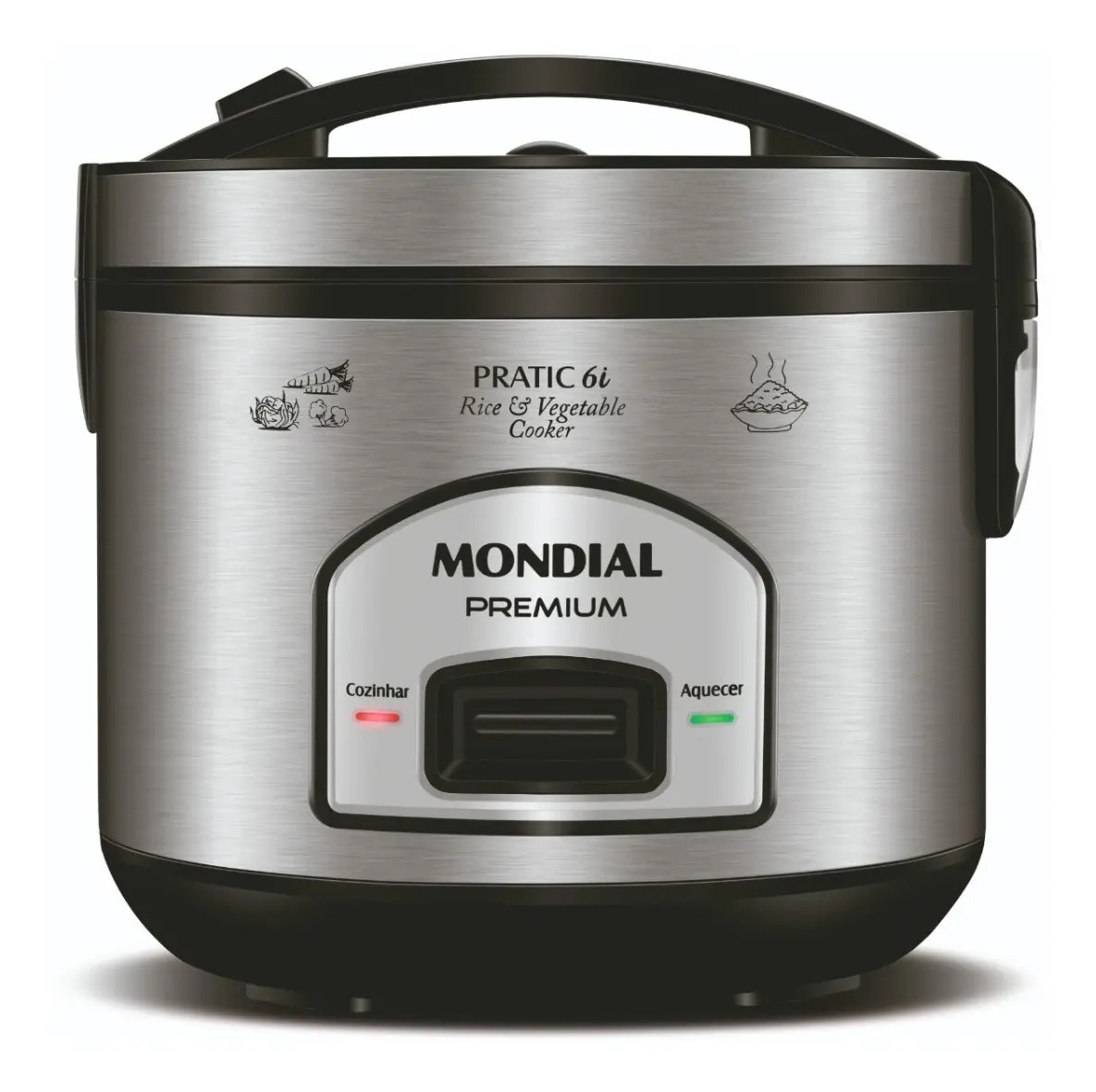 Panela Elétrica De Arroz Pratic Rice Pe-43-6X Inox Mondial