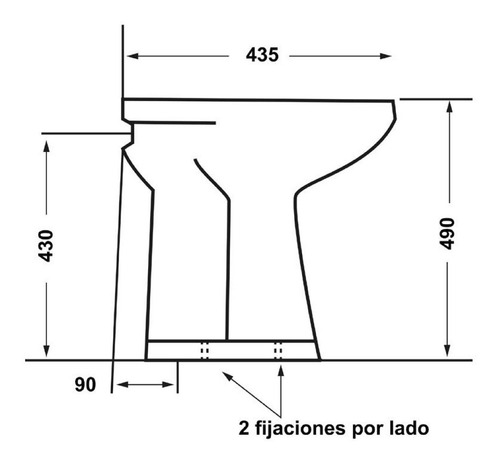 Imagen 2 de 10 de Inodoro Corto Alto Integral Para Baño De Discapacitado Envio