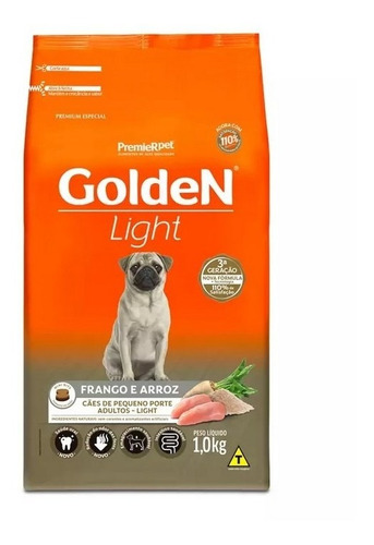 Premier Ração Golden Light Mini Bits Frango E Arroz 1kg