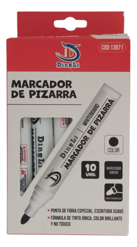 10 Plumones Marcadores Para Pizarra Acrílica Colegio Taller