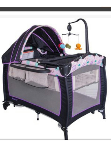 Cuna Mecedora Corral Portatl 3 En 1 Ebaby 