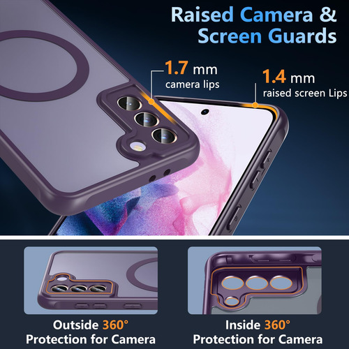 Phone Case Hensinple For Samsung Galaxy S21 Plus Purple