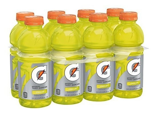 Gatorade Limón Natural 20oz X8