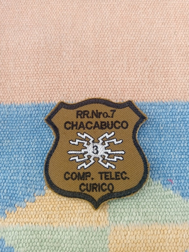 Imagen 4 de 4 de Escarapela Militar Ejército De Chile. R R N* 7 Chacabuco