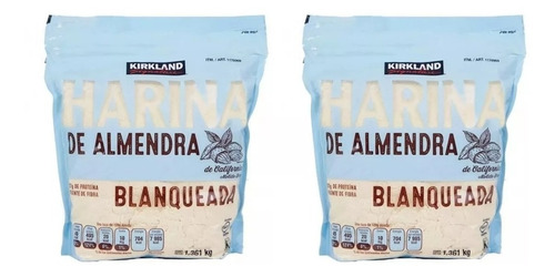 2 Pack Harina De Almendra Blanqueada Kirkland 2.72kg Total