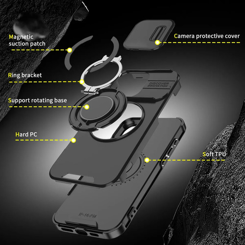 Funda Case Para iPhone Magsafe Uso Rudo De Protector Camara