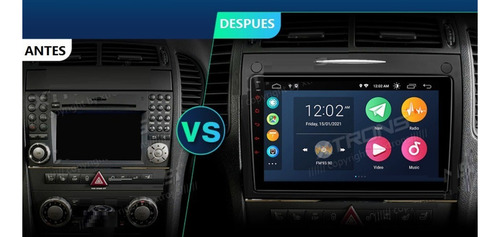 Carplay + Android Mercedes Benz Slk 2003-2011 Gps Bluetooth