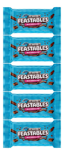 Chocolate Feastables Mr. Beast Milk Chocolate 5 Piezas 35gr