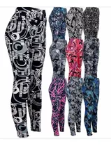 Set Leggins Mayon Licra Afelpada Cintura Alta 3 Pzas