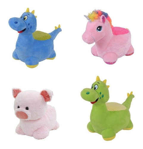 Imagen 1 de 7 de Sofá Puff Sillón Infantil Peluche Niños 50x40cm My Baby Toys