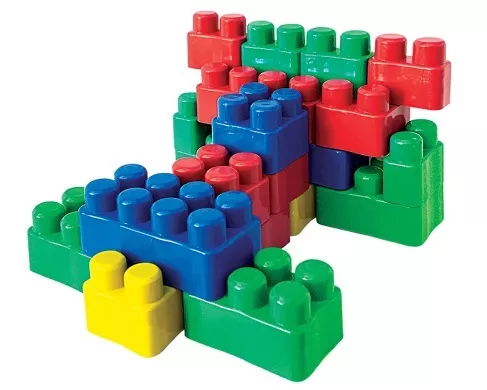 Blocos de Montar Jogo 1000 Peças Monte Fácil Brinquedo Educativos Infantil  Didatico Pedagogico - Colorido
