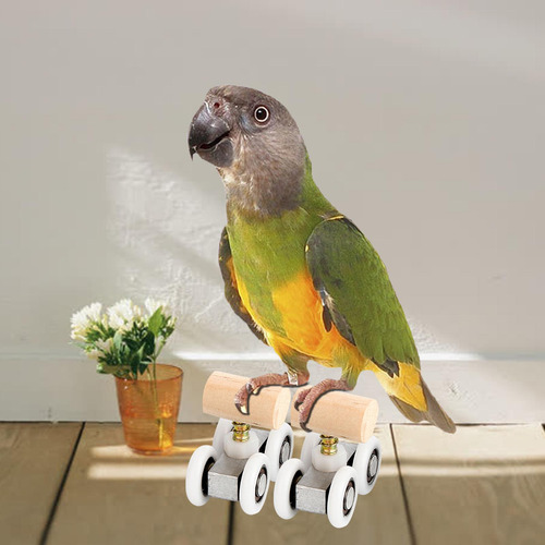 2 Mascota Pájaro Masticar Juguetes Loro Prop Mesa 2,1x4,2