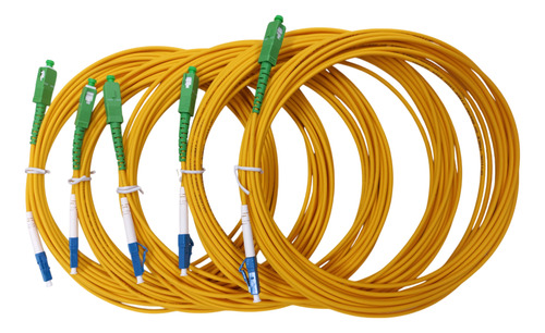 5 Jumper De Fibra Óptica Monomodo Lc/upc-sc/apc Simplex 6m