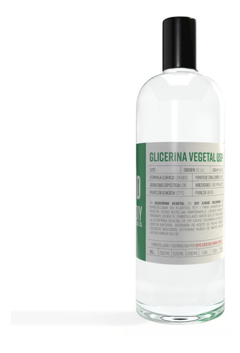 Glicerina Natural Vegetal Usp 500 Ml - mL a $38