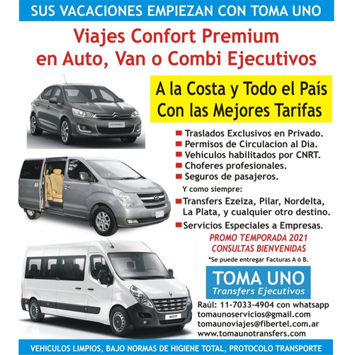 Imagen 10 de 10 de Traslados Con Auto Y Vans Ejecutivas A Ezeiza Y Todo El Pais