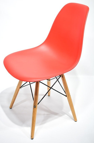 Silla Eames Minimalista Oficina Despacho Colores Estructura De La Silla Rojo Asiento N/a Diseño De La Tela N/a
