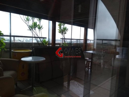 Imagem 9 de 30 de Cobertura Com 4 Dormitórios À Venda, 270 M² Por R$ 980.000,00 - Chácara Inglesa - São Bernardo Do Campo/sp - Co0198