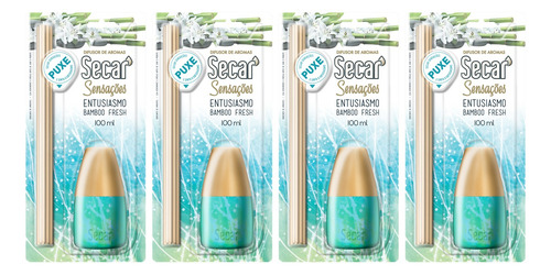 Kit C/4un Difusor De Aromas Secar Sensações 100ml