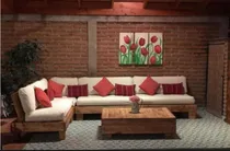 Comprar Sillon Esquinero  Madera Muebles Jardín Exterior Barbacoa