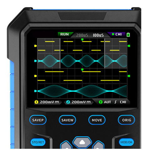 Osciloscopio Digital Osciloscopio De 2 En 1 Adaptador Azul