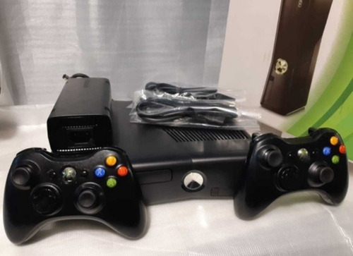 Xbox 360 Slim + 2 Controle Original Microsoft Promoção Barat