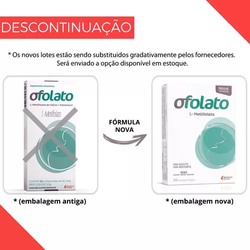 Ofolato - 30 Comprimidos - Vitamina para Gestante