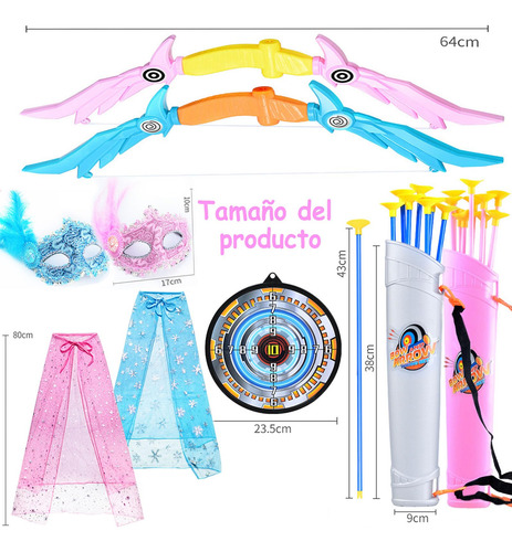 Set De Arco Y Flecha For Niños Con 10 Flechas Con Ventosa,