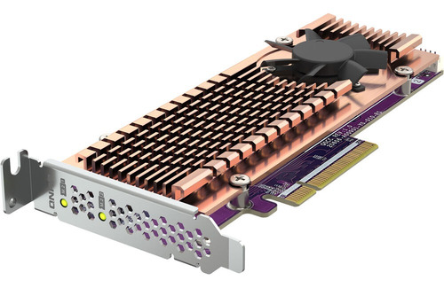 Placa De Expansion Dual-m2 Ssd Pcie Gen3 X4 Nvme P/ Pc Qnap