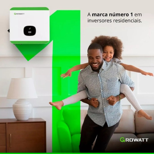 Inversor Solar Growatt Min8000tl-x 8kw Monofásico 220v 2mppt