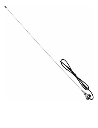 Antena De Base Redonda Cromada Para Pick Up Dodge Ram 1988