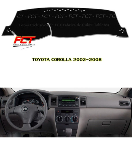 Cubre Tablero Toyota Corolla - 2002 2003 2004 2005 2007 2008