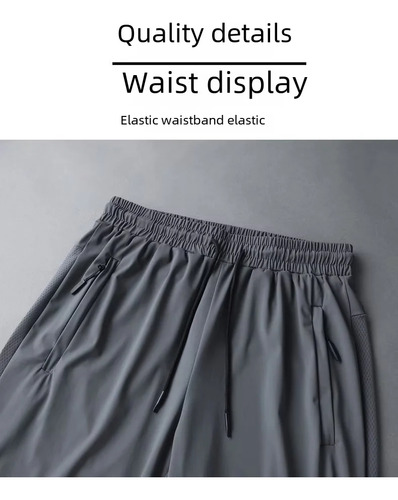 Pantalones Cortos Deportivos Casuales Para Hombre, Cintura A