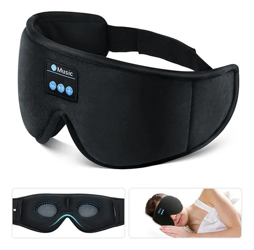Auriculares Para Dormir Con Máscara De Ojos 3d Bluetooth Par