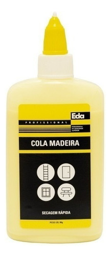 Cola Madeira Colagem E Reparos Moveis 90g Secagem Rapida Eda