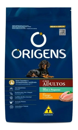 Ração Para Cães Adulto Pequeno Frango E Cereais 15kg Origens