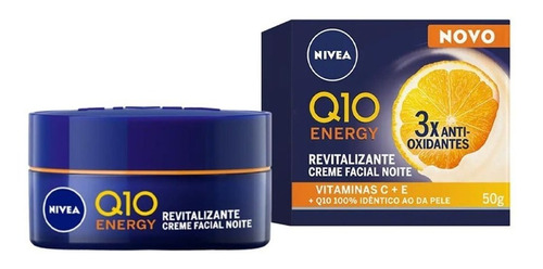 Creme Facial Antissinais Noite Nivea Q10 Energy 50ml