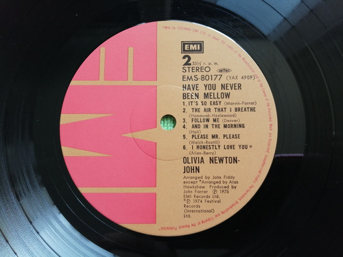 Eam Lp Vinilo Olivia Newton John Have You Never Been Mellow (Usado)