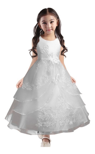 Vestido Infantil Longo Princesa Dourado Festa 15 C Armação