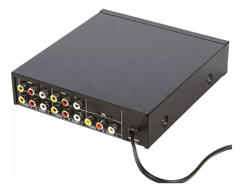 Distribuidor Rca Audio Video Composto 1x4 Splitter Av