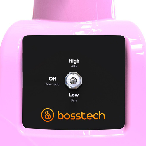 Licuadora 750w Vidrio 2l Tradicional 2vel Bosstech B2 Rosa Rosa