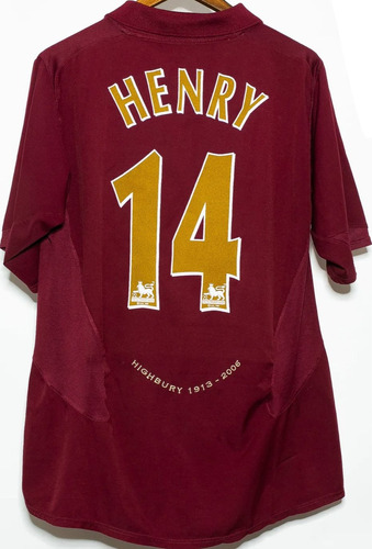 Jersey Arsenal 2006 Highbury Local Vino Thierry Henry