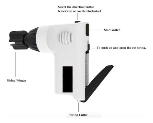 Enrollador Automático De Cuerdas De Guitarra Con Blanco